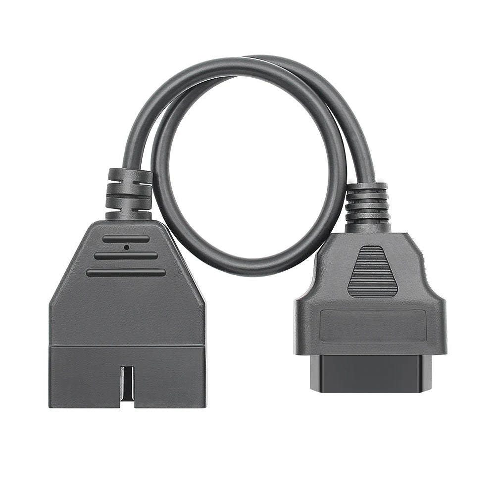 For GM 12Pin OBD2 To 16 Pin OBD 2 Extension Cable High Quality ELM327 Connector Adapter Car Diagnostic Scanner Auto Tool For G-M