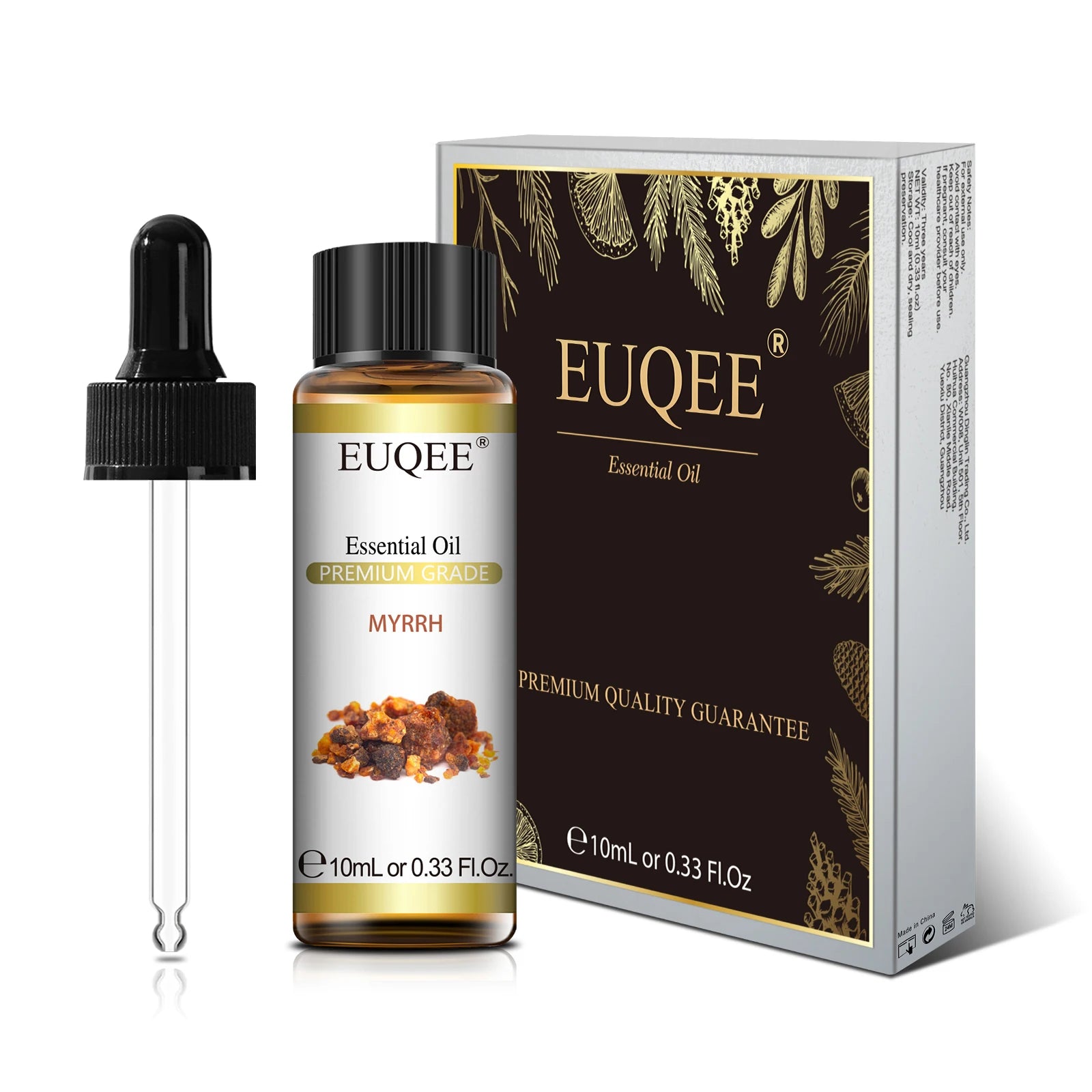 EUQEE 10ml Pure Natural Essential Oil Lavender Jasmine Eucalyptus Vanilla Sandalwood Sweet Orange Lemon Oregano Rose Fragrance