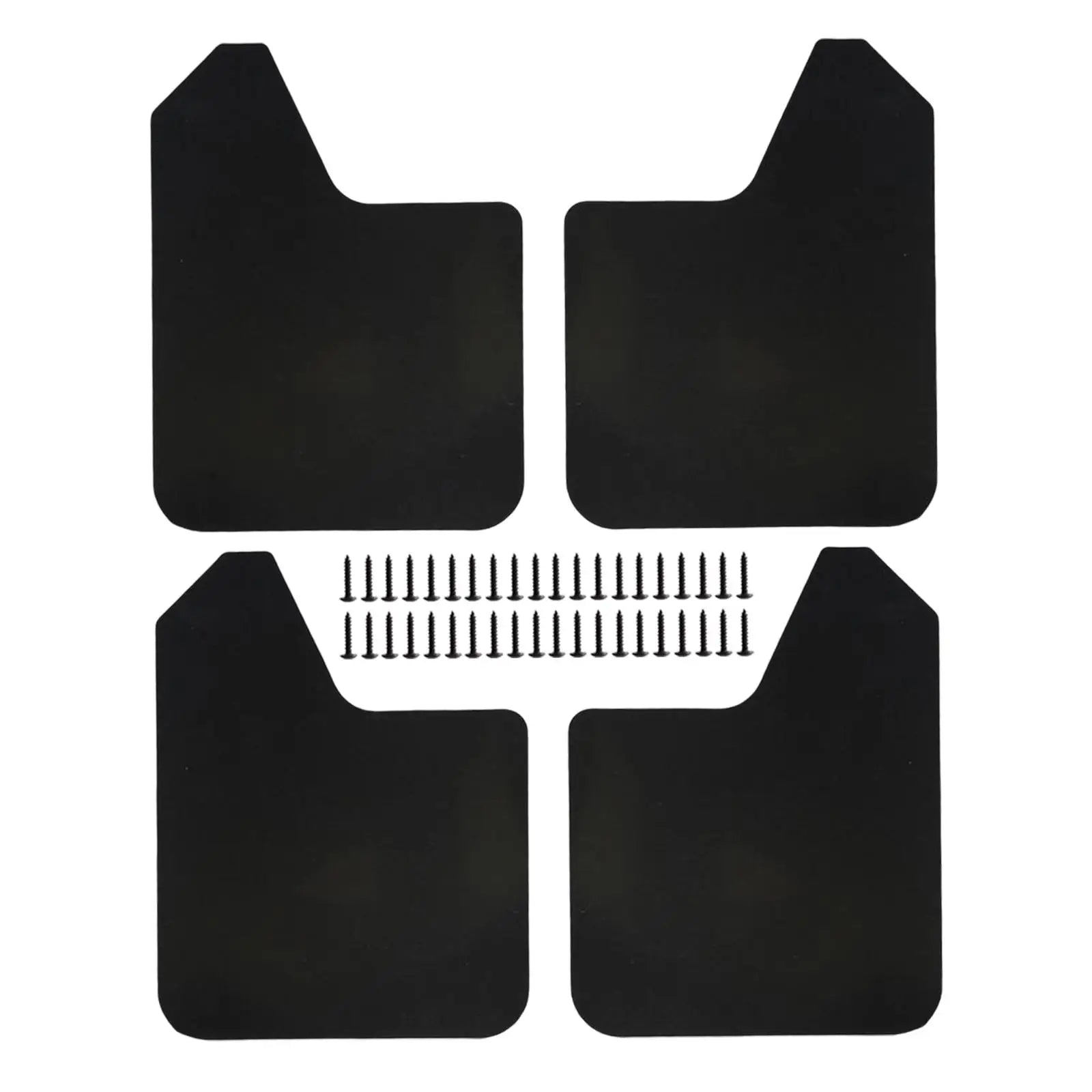 4Pieces Mudflaps Flaps Universal Exterior Parts Black Front and Rear Mudguard Mudflaps for Pickup SUV Car Truck