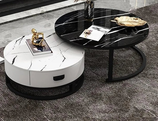 Frame Aesthetic Coffee Table Round Unique Floor Display Coffee Table Round Big Mesa Centro Salon Furniture Accessories