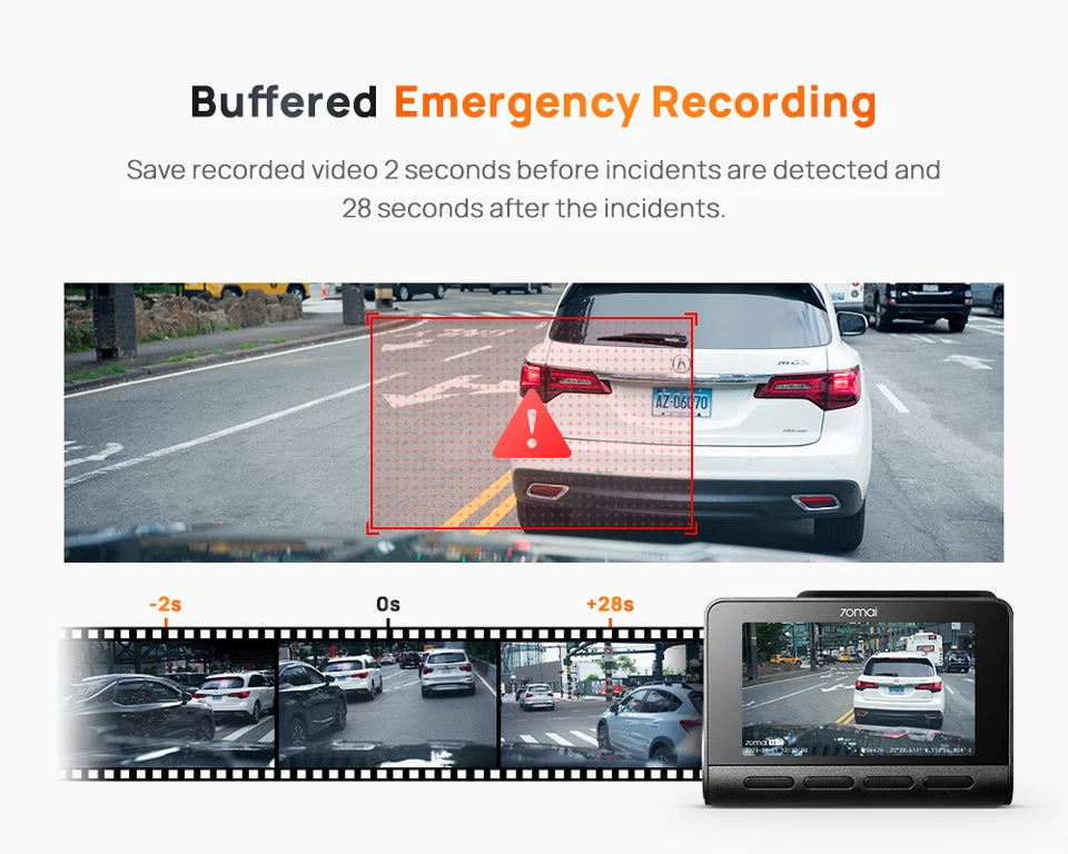 70mai 4K Dash Cam A810 Front Rear Set Suppor 4G Module LTE UP04 Remote Control GPS ADAS Car DVR 70mai A810 Car DVR