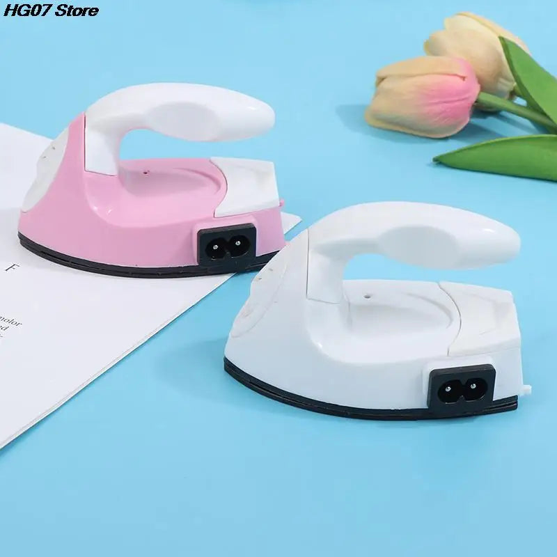1Set Mini Craft Iron Electric Iron Portable Handy Heat Press Diy Small Iron For Ironing Clothes Laundry Appliances EU/US Plug