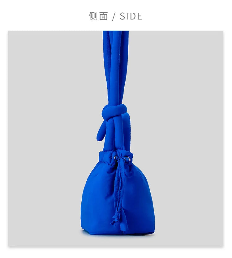 Fashion Small Puffer Tote Bag Designer Padded Women Shoulder Bags Nylon Down Cotton Crossbody Bag Mini Lady Handbags 2025