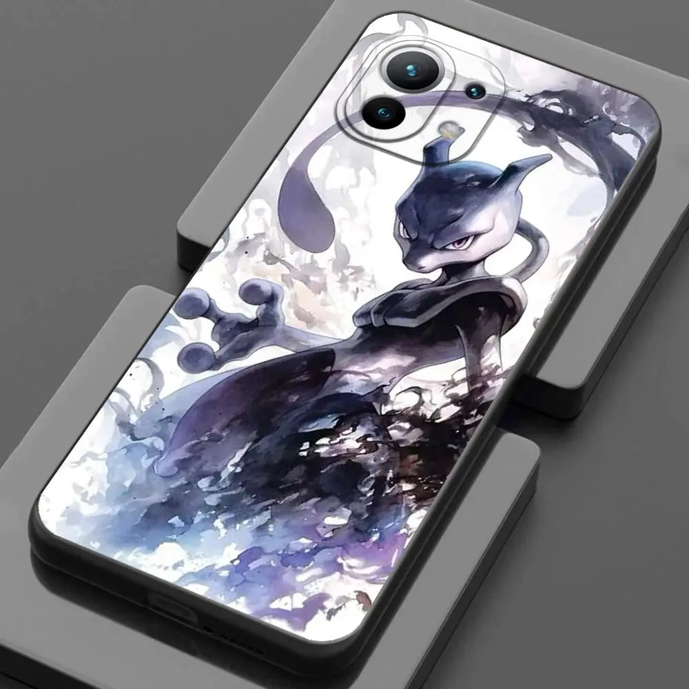 Pokemons Umbreons Gengars Draw For Xiaomi 15 Ultra 11T 12T 13T 14T Pro Phone Case POCO X7 M7 F7 Pro F5 F6 M6 X6 Bulbasaur Cover