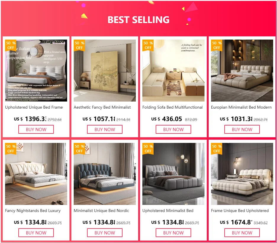 Bedroom Unique Bed Aesthetic Modern Double Children Bed Luxury Sleeping 180x200 Camas De Matrimonio Dormitorio Home Furniture