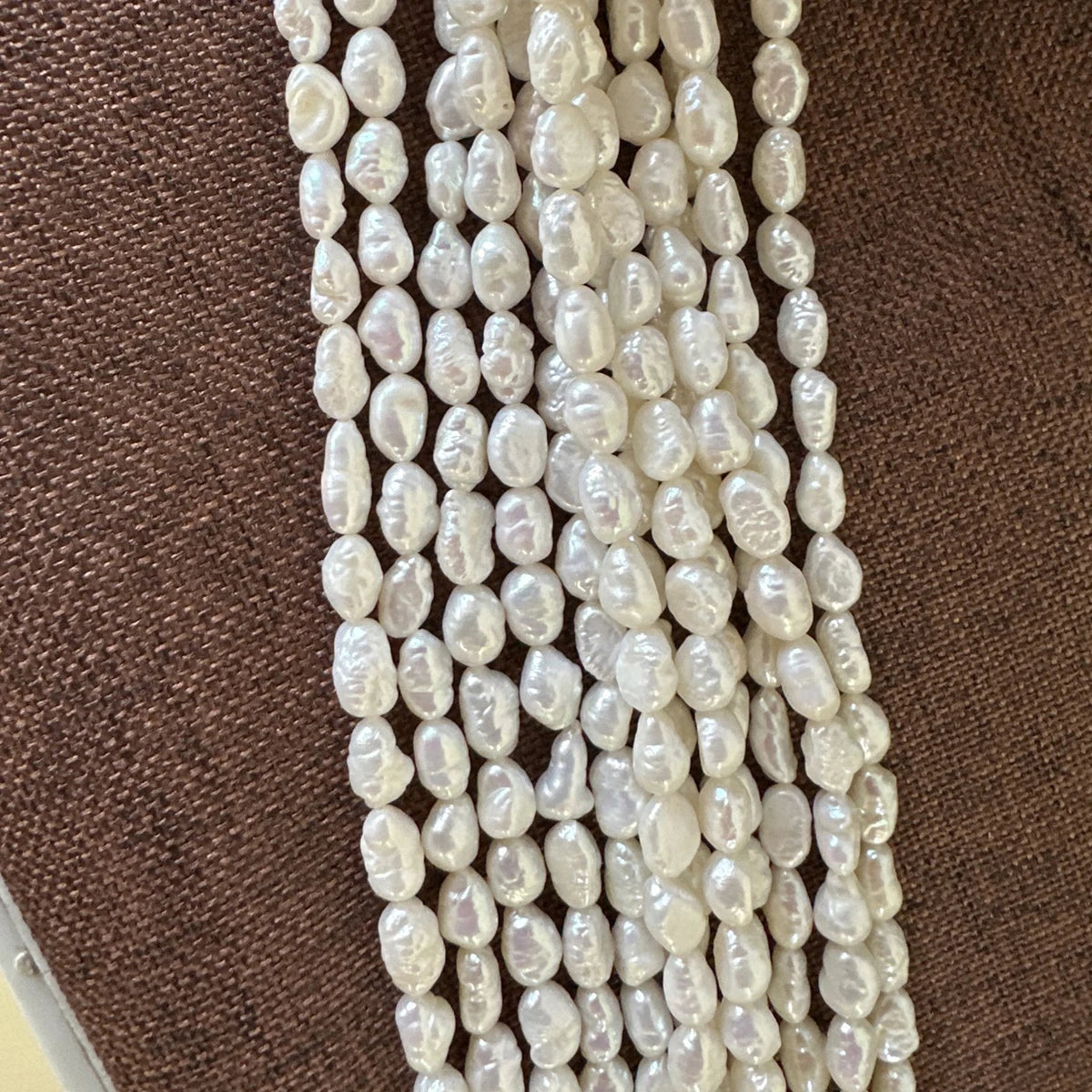 A 4.5-5.5mm Irregular Baroque Natural Freshwater Pearls Semi-Finished Beads for Jewelry Making DIY Necklace Bracelet Accessories