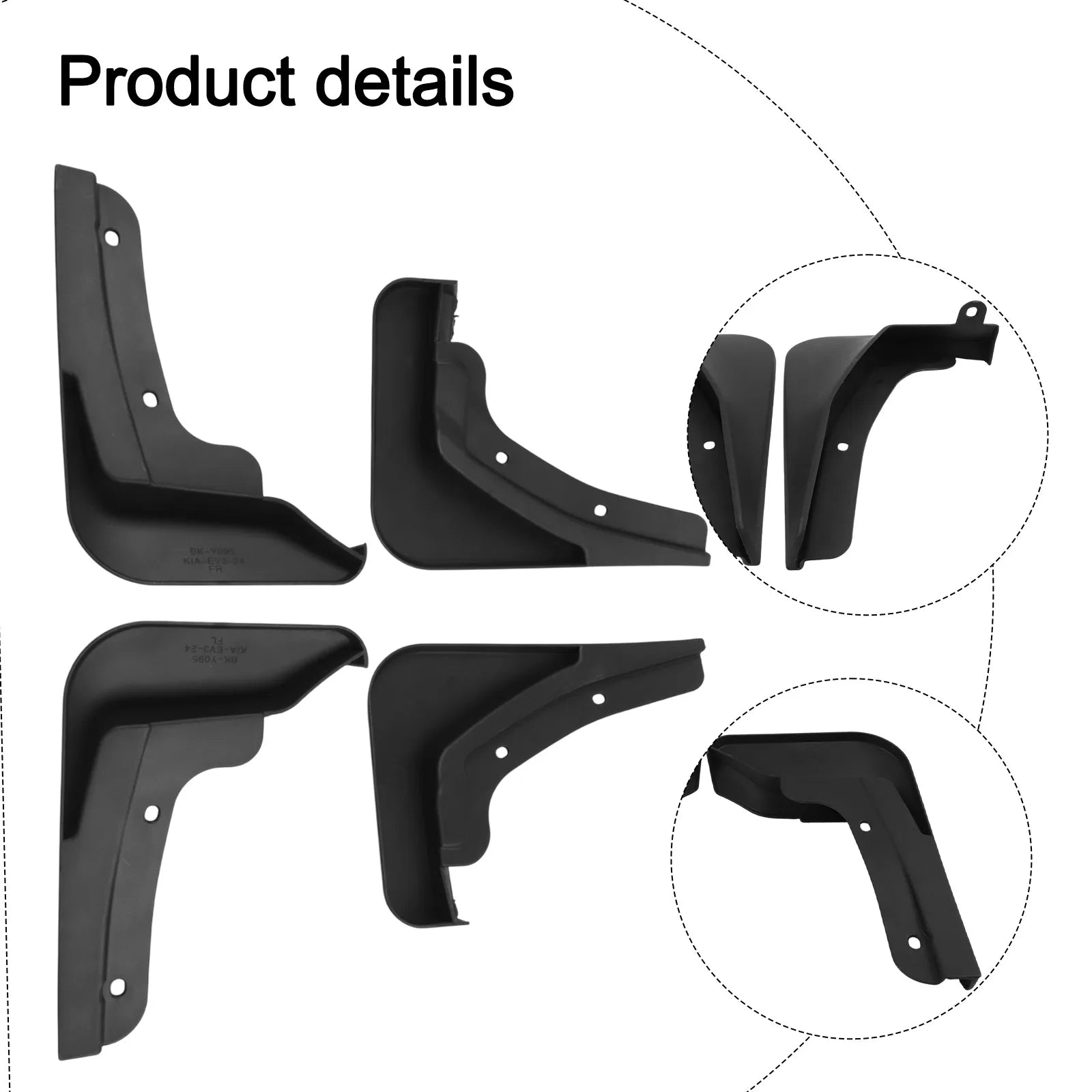 For KIA EV3 Car Tire Fender Flares Car Mudflaps Front Rear Mud Flaps Mudguards Splash Guards Fender Cover Accessories