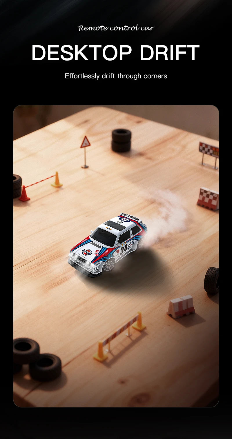 4WD RC Drift Car 1:43 Remote Control Cars Truck 4x4 Racing Drifting 2.4G Radio Mini Vehicle Model Toy Gift for Adults Kids Boys