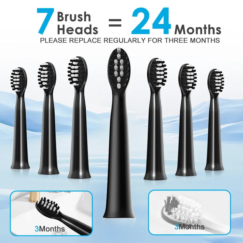 SEJOY Sonic Electric Toothbrush Personal Care Oral Cleaning Appliances IPX7 With 3 Modes Smart Rechargeable Automatic Toothbrush
