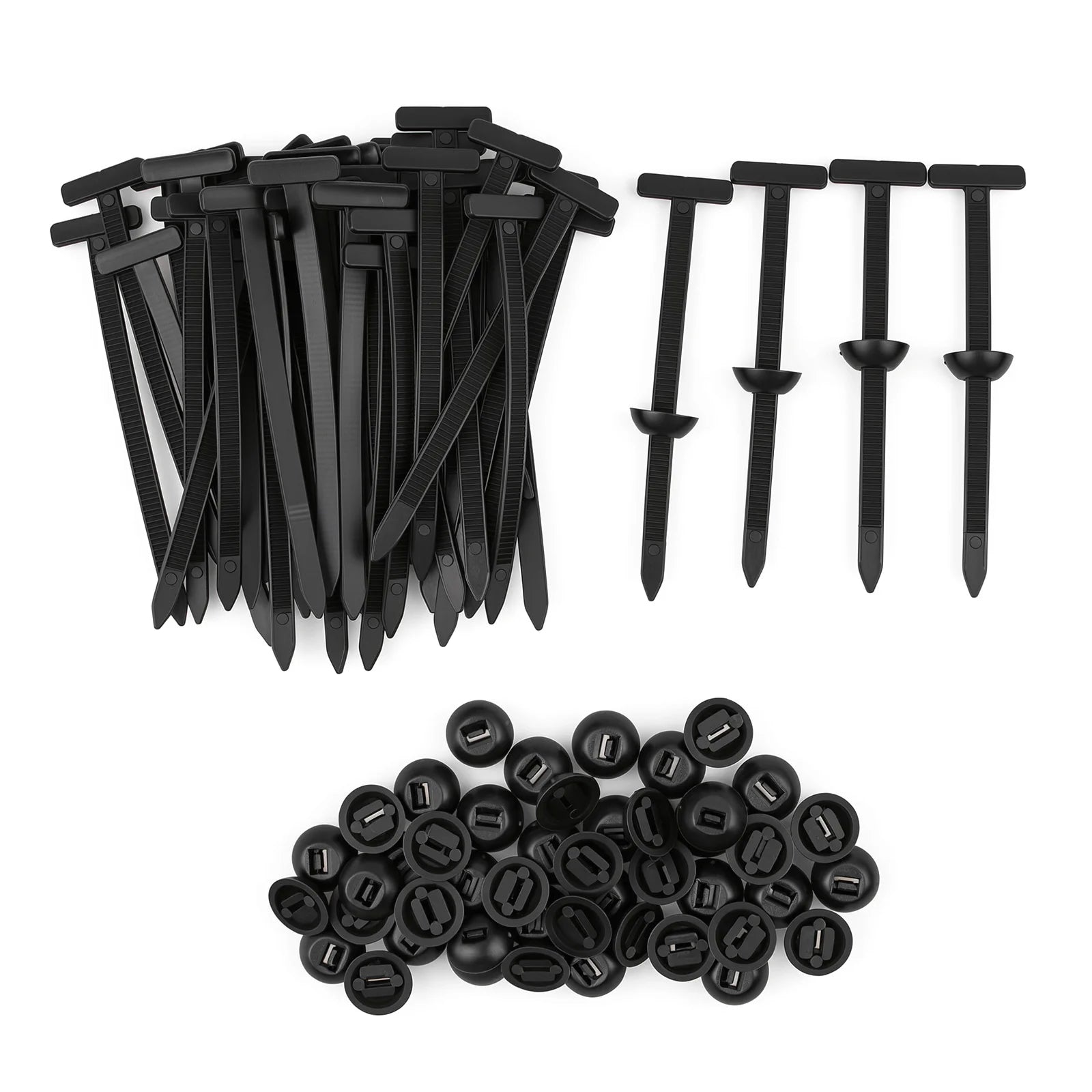 Universal Nylon Cable Tie Buckle Auto Fastener Screw Car Fender Trunk Engine Guard Panel Wire Management Secure Clip