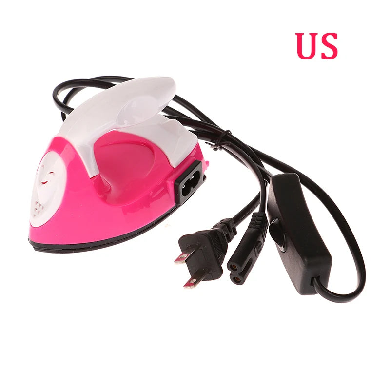 1PC EU/US/UK Plug Mini Craft Iron Electric Iron Portable Handy Heat Press Diy Small Iron For Ironing Clothes Laundry Appliances