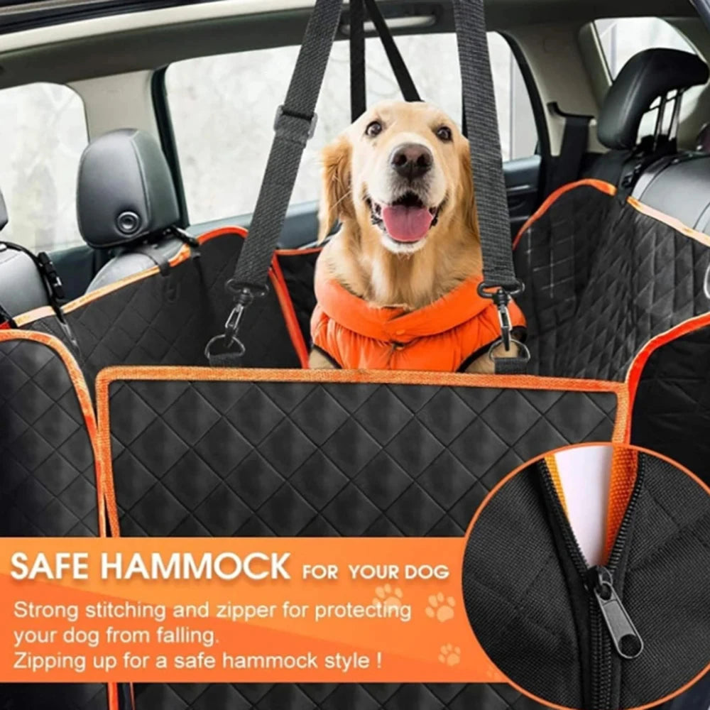Ideal Car seat Cover, Upgrade Your Car Seats with this Waterproof, Scratch-Resistant Dog Hammock Cover!
