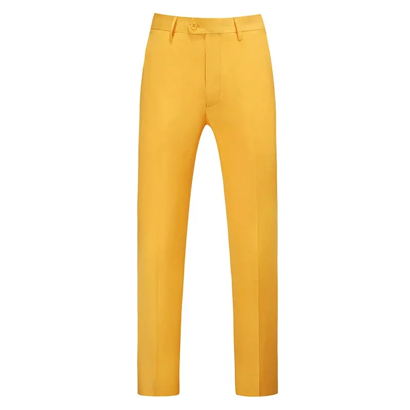 Men Dress Pants Solid Color Slim Fit Business Casual Office Wedding Formal Trousers High Quality Men Clothing Suit Pants 29-40