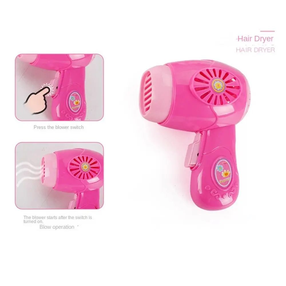 Kids Kitchen Play Simulation Home Appliances Toys Pretend Play Refrigerator Microwave Coffee Maker Kettle Hair Dryer for Childs