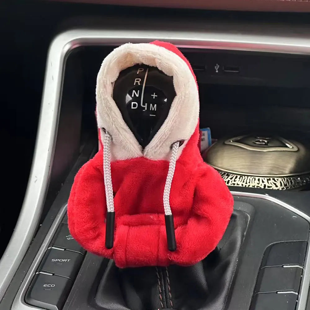 Gear Shift Mini Hoodie Cover Shift Cover Gear Handle Decoration Fits Manual Automatic Universal Car Shift Lever Interior Decor