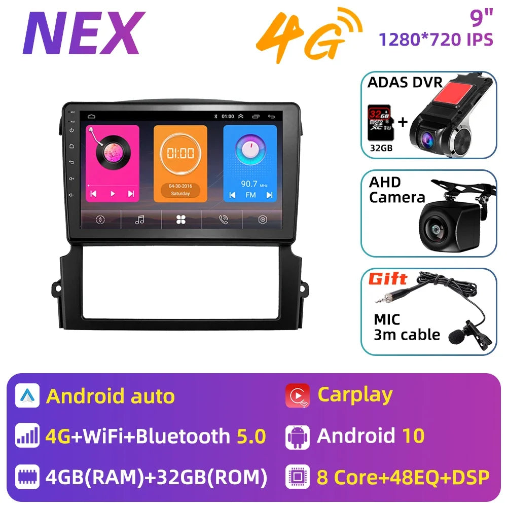 2 Din Android Car Radio Stereo for Kia Sorento BL 2002-2011 Car Multimedia Player GPS Navigation Head Unit Autoradio Audio Auto