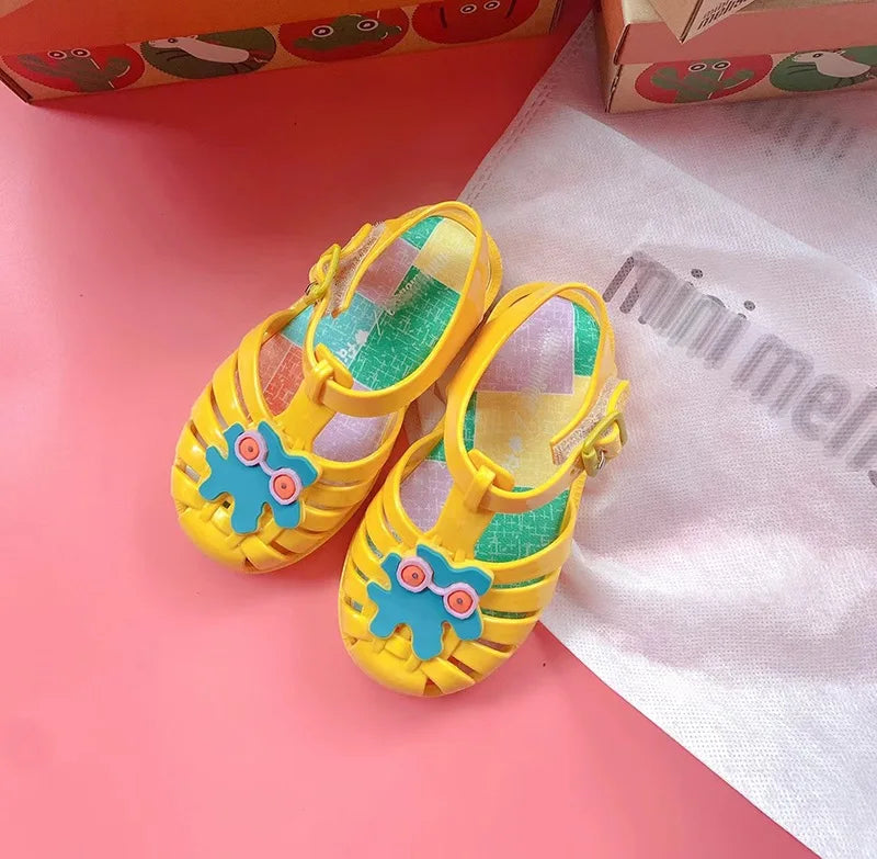 New Arrival 2025 Mini Melissa Children Sandals Hot Sale Kids Beach Shoes Big Girl and Boy Fashion Jelly Shoes