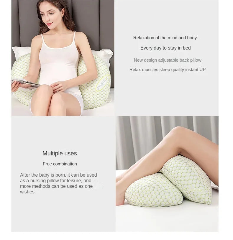 Pregnancy Pillow U-shaped Waist Pillows Maternity Supplies Sleeping Bedding Body Pillow Cushion Nursing Pillow for Pregnant