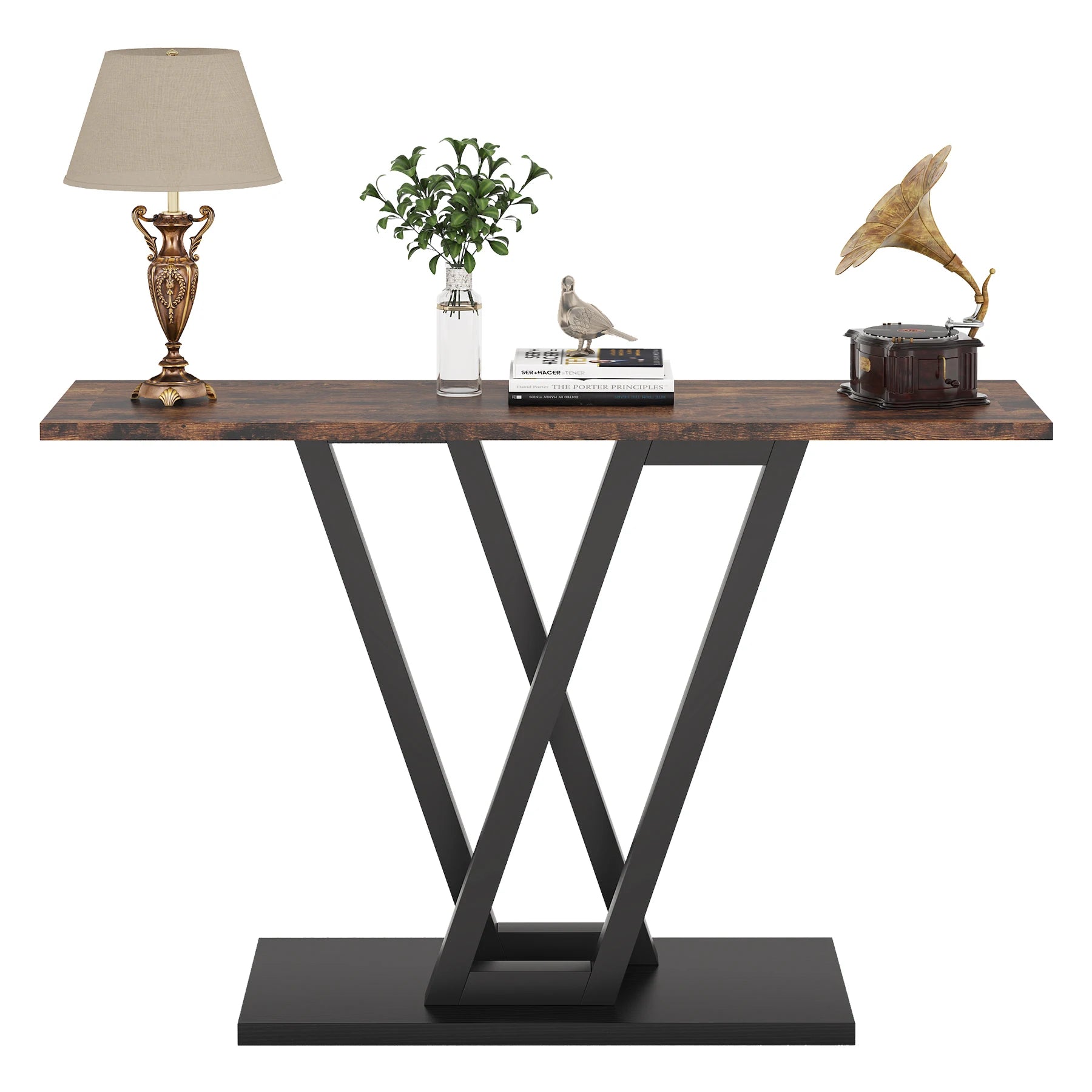 Tribesigns 110 cm Console Table Industrial Entryway Hallway Table  Living Room Furniture