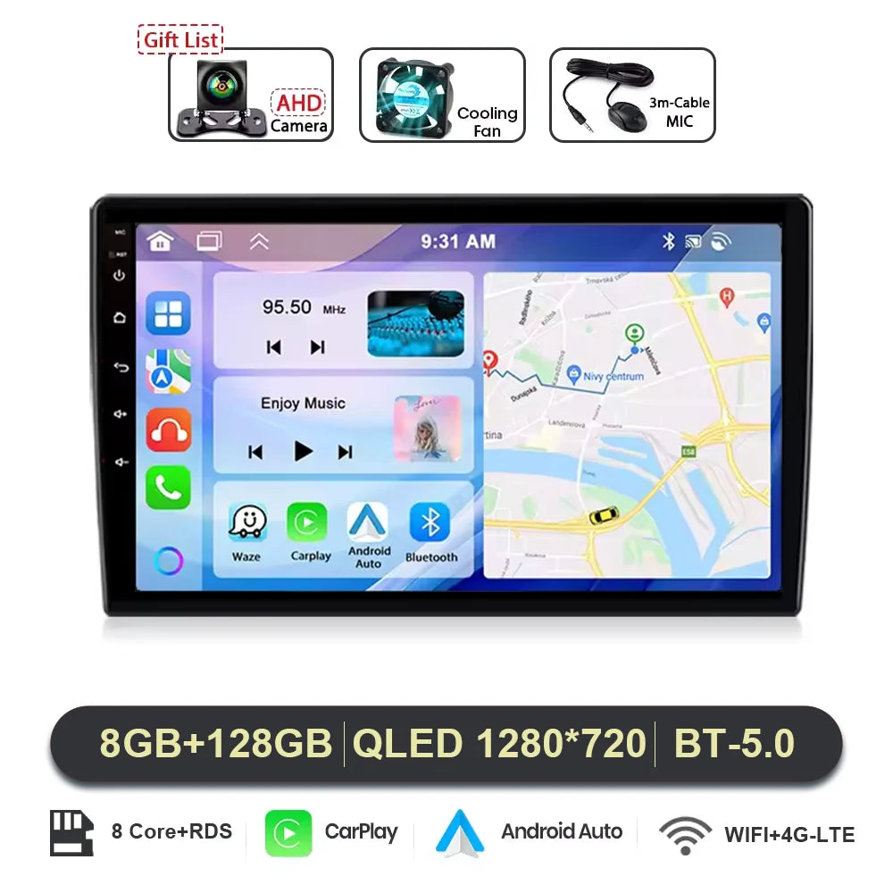 Android 16 For LADA Granta Sport 2011 - 2018 2K QLED Android Car Radio Multimedia Video Player GPS Stereo CarPlay 4G Head Unit