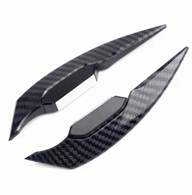 1 Pair Universal Motorcycle Decorative Winglet Aerodynamic Spoiler Dynamic Wing Car Exterior Styling Modified Accessories