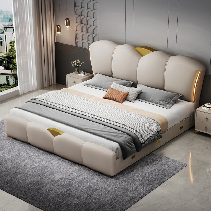 Bedroom Drawer Bed Twin Bedside Table Princess Sleeping Bed Storage Lounge Frame Muebles Para El Hogar House Accessories