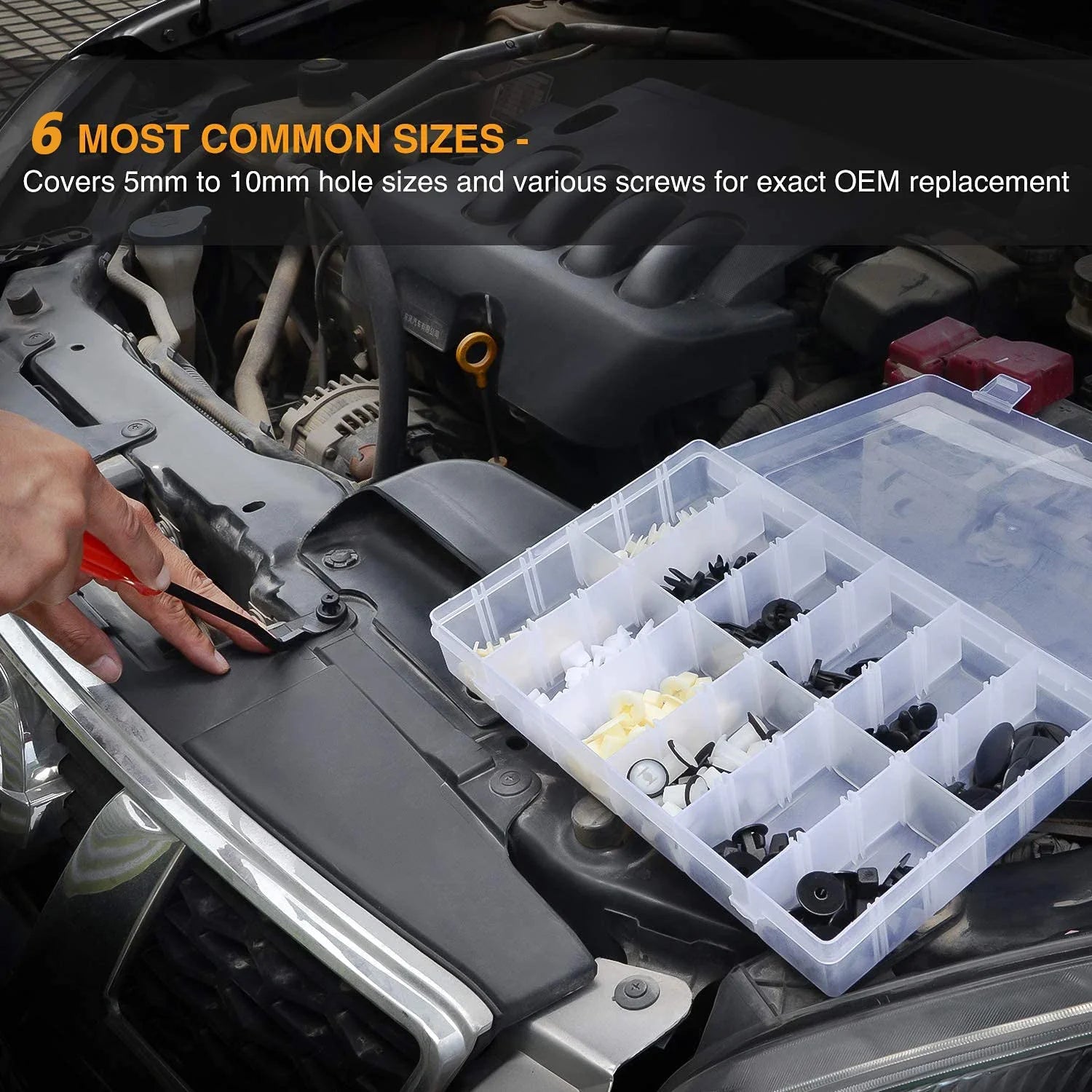 Auto Fastener Clip Kit, Car Body Push Retainer Pin, Fender Bumper Door Trim Panel Rivet Clips, Universal Car Repair Accessories