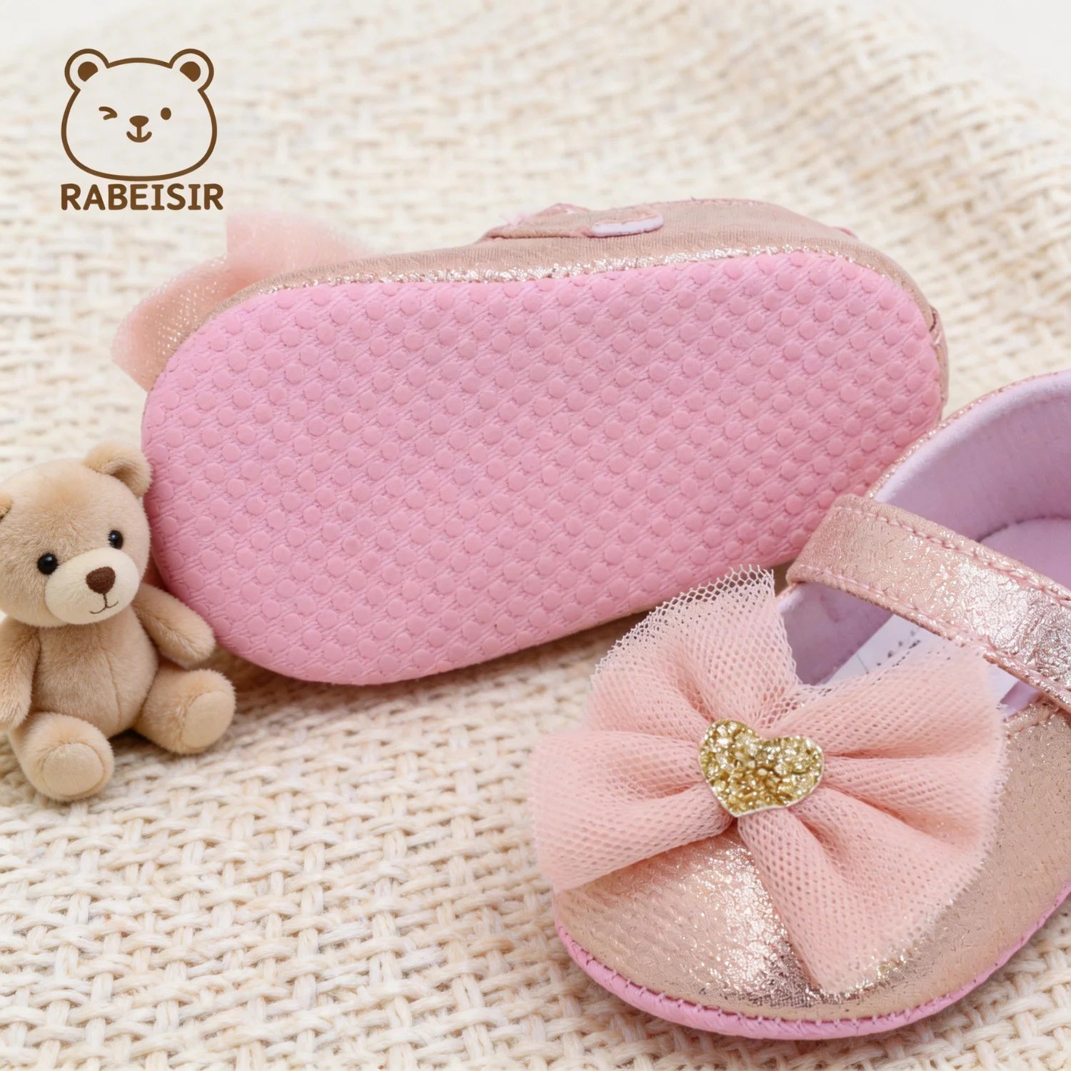 Baby Step Shoes Baby's First Pair of Toddler Shoes Baby Shoes Breathable Non-slip Girls Fashion Shoes Princess Lace Style