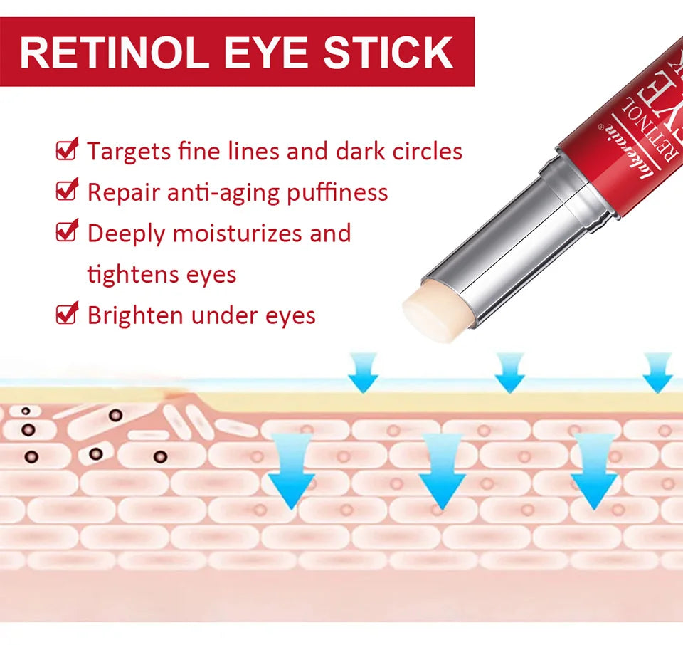 Retinol Eye Cream Lightening Dark Circles Firming Skin Instant Eye Repair Serum Stick For Women Women Eyes Care