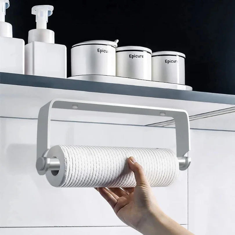 Stainless Steel Kitchen Paper Holder Plastic Wrap Holder Kitchen Accessories Kitchen Paper Dispenser Kitchen Supplies
