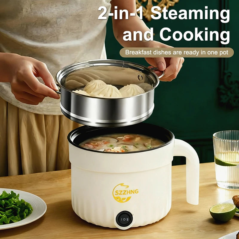 Non Stick Hot Pot Multil Lutuan Ng Kanin 1.8L Cheap Rice Cooker Electric Heating Pot Mini Rice Cooker With Steamer Small