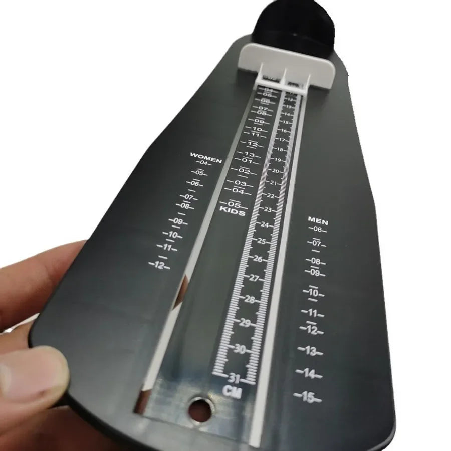Family Foot Measuring Ruler, US Standard Shoe Sizing Device, Universal Feet Size Measurer for Infants, Kids, Men, Women & All Ad