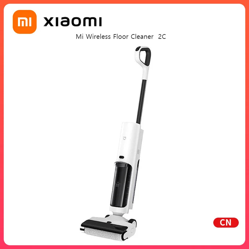 Xiaomi Mijia Cordless Wash Vacuum 2C, Electrolytic Water Sterilization, Anti-Tangle Brush for Pet Hair,Maternal-Infant Certified
