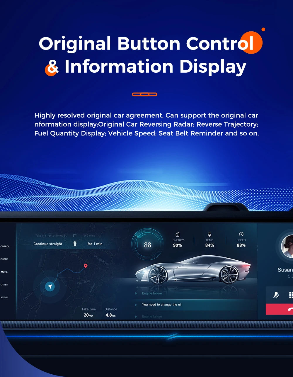 12.3" Android 14 CarPlay Auto Car Radio For Jeep Wrangler 2018-2022 Touch Screen Multimedia Stereo Player GPS Navi dsp Head Unit