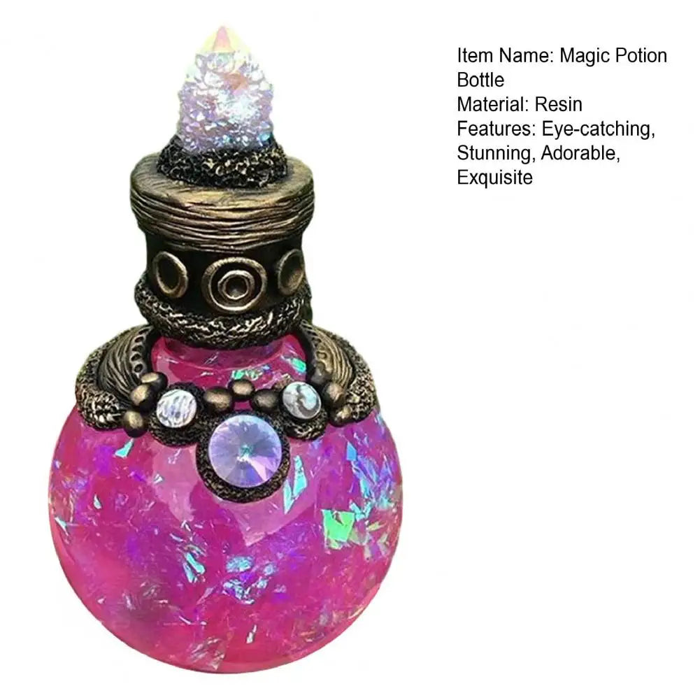 Magic Potion Bottle Mermaid Inspired Mermaid Perfume Bottle Vintage Resin Quartz Wishing Bottle Handmade Gift for Her G