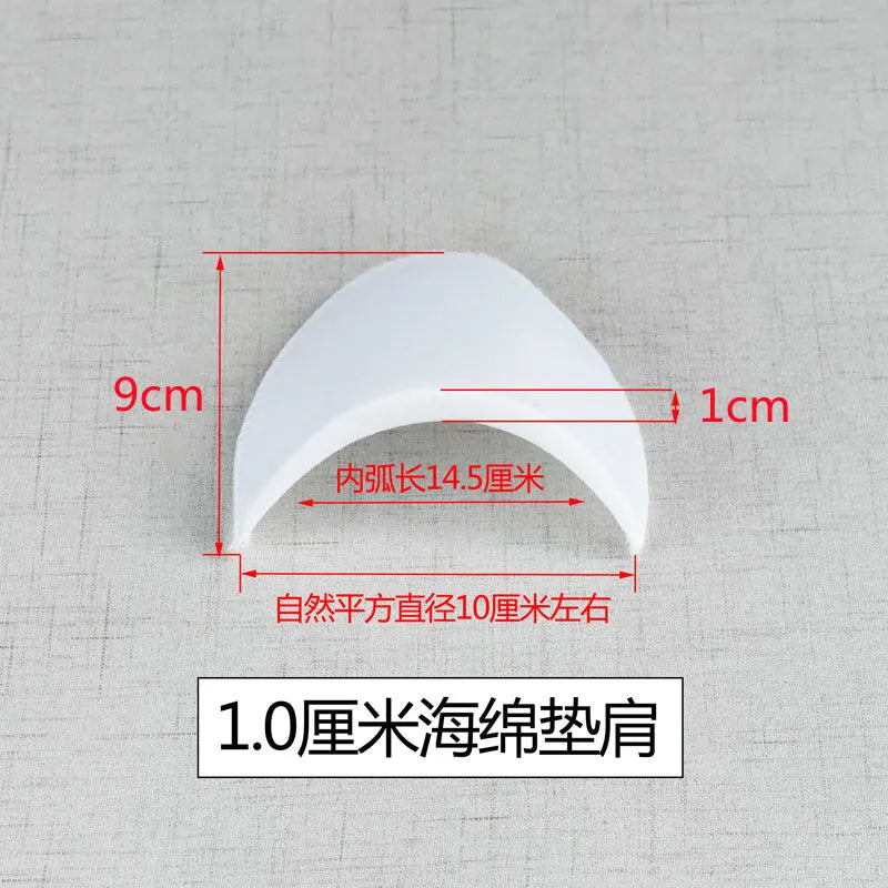 5Pairs Men Blazer Shoulder Pads Women Blouse Soft Padded Overcoat T-shirt Clothes DIY Apparel Sewing Ingredients Accessories