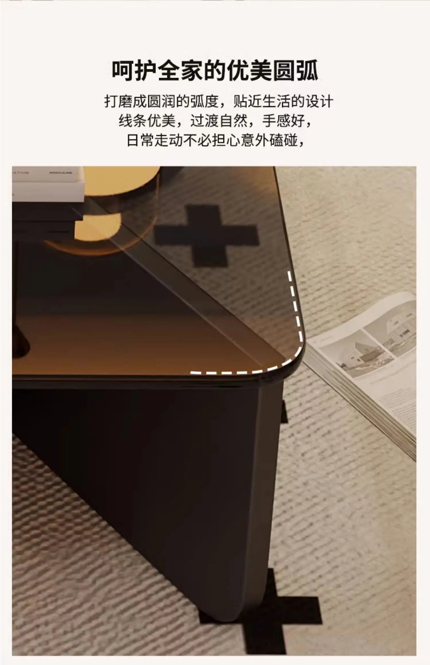Aesthetic Coffee Table Elegant Design Glam Modern Side Table Space Premium Saving Vintage Sedentary Table Home Furniture
