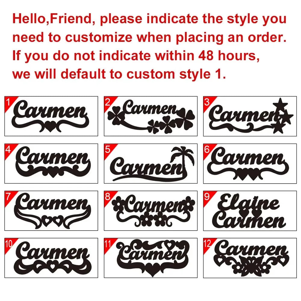 My Shape Custom Name Sparkling Necklaces Stainless Steel Customized Bling Frosted Pendants Personalized Name Chain Jewelry Gifts