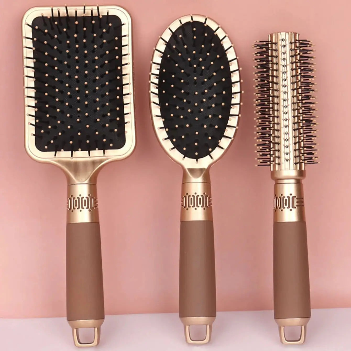 Anti Static Airbag Massage Comb High-End Practical Care Head Hair Brush Household Curly Hair Comb, Special for Real Hair Wigs