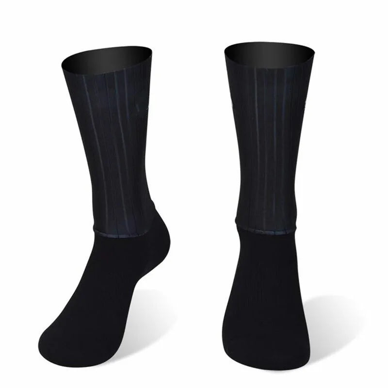 2026 New Cycling Slip Anti Silicone Summer Whiteline Aero Socks Men Bicycle Sport Running Bike Socks Calcetines 2024 New Socks