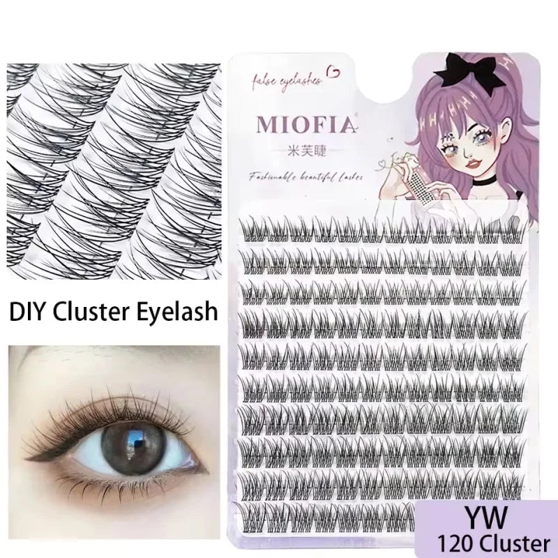Large Capacity Fish Tail Fake Eyelashes Natural Russian Anime Eyelashes Natural Eyelashes Cosplay Single Cluster Fake Eyelashes