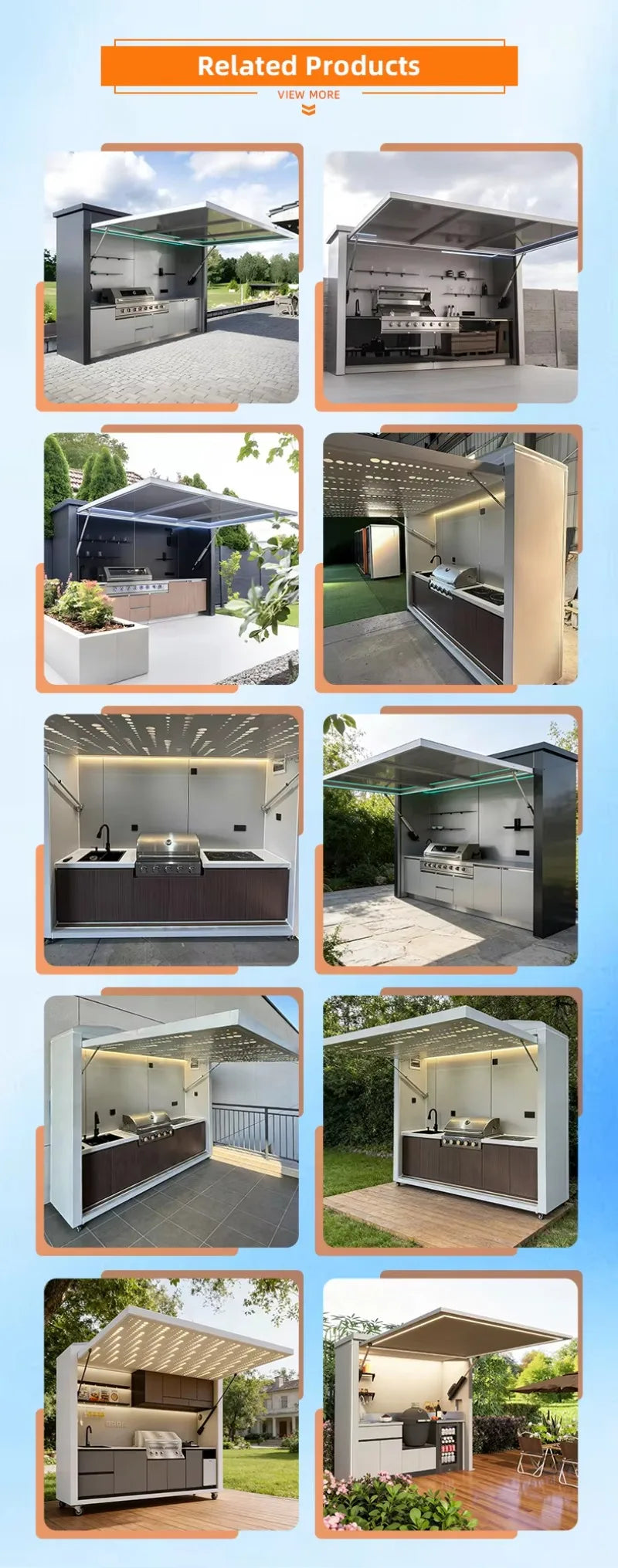 Customized Outdoor Kitchen with Pizza Oven Kitchen Pod Outdoor Outdoor Cabinets Kitchen Bbq