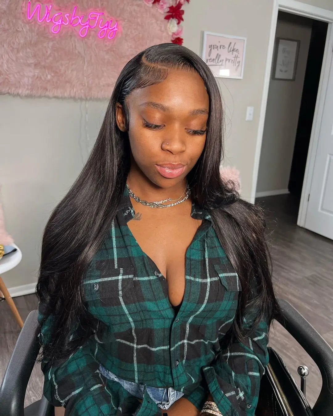 Smooth Silky Long Straight Glueless Full Lace Front Human Hair Wigs For Women Cambodian Raw Virgin 13x4 13x6 Hd Bone Straight Transparent Lace Front Wig Human Hair 40 42 Inch 300 Density Silky Straight HD Lace Frontal Wig Pre