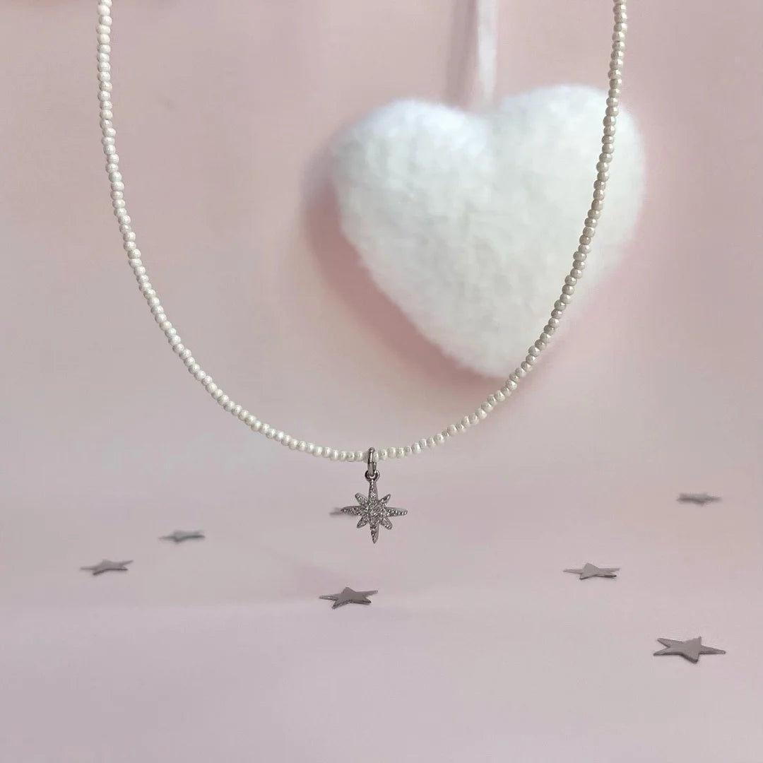 Minimalist Pearl Necklace for Women New Style Luxury Sensation Tassel Cold Tone Feng Shui Xiaomi Bead French Collar Chain