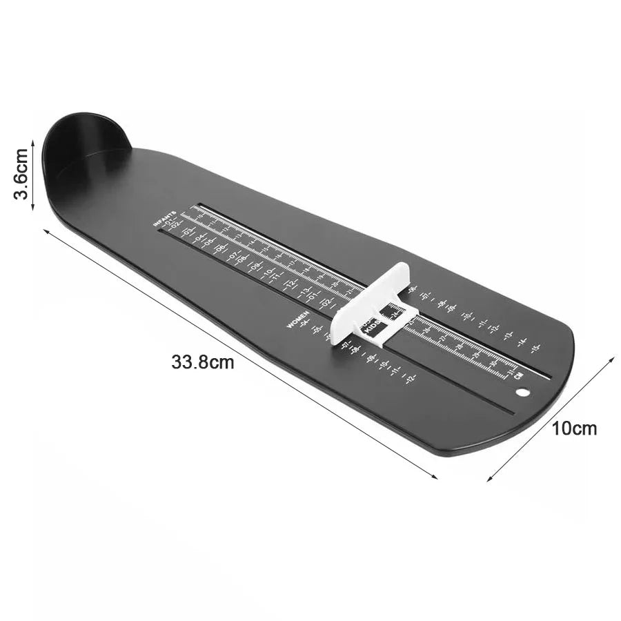 Family Foot Measuring Ruler, US Standard Shoe Sizing Device, Universal Feet Size Measurer for Infants, Kids, Men, Women & All Ad