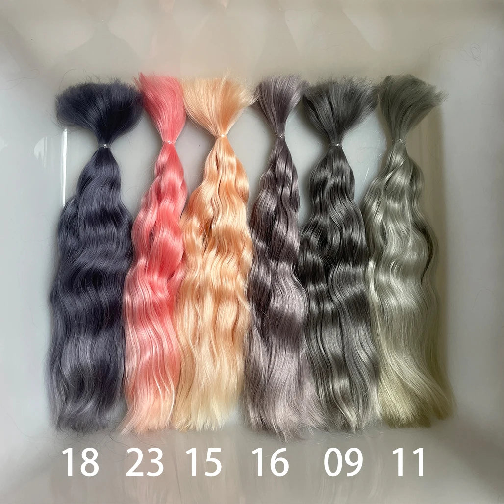 witdiy/23-26cm/mohair doll hair/organic hair/mohair hair bundles/Schengen hair/reborn doll wig/Blythe hair/mohair wig