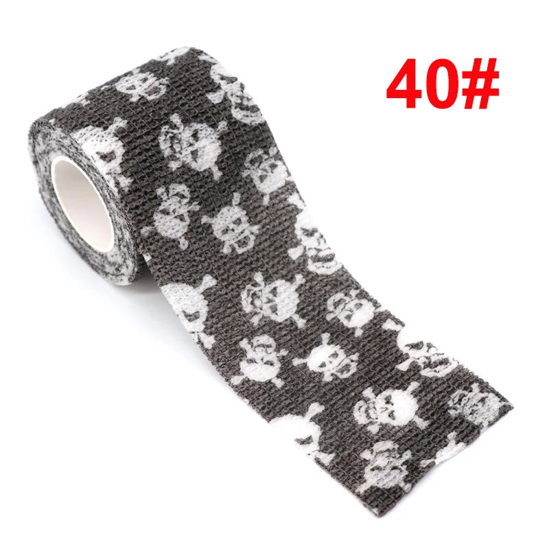 Animal Pattern Printed Self Adhesive Elastic Bandage 4.5m Sports Wrap Tape for Finger Joint Knee First Aid Kit Pet Tape