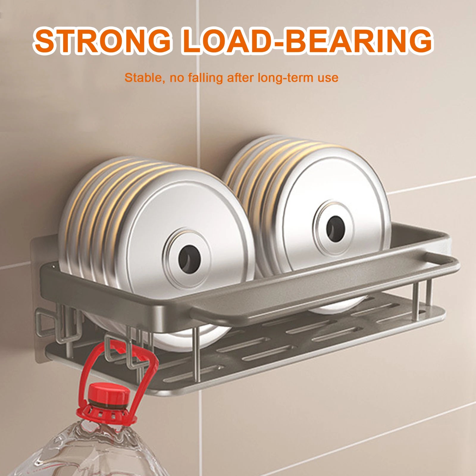 Wall Mount Kitchen Sponge Holder Sink Drain Rack Soap Drainer Towel Rack Shelf Organizer bathroom Storage Accessories