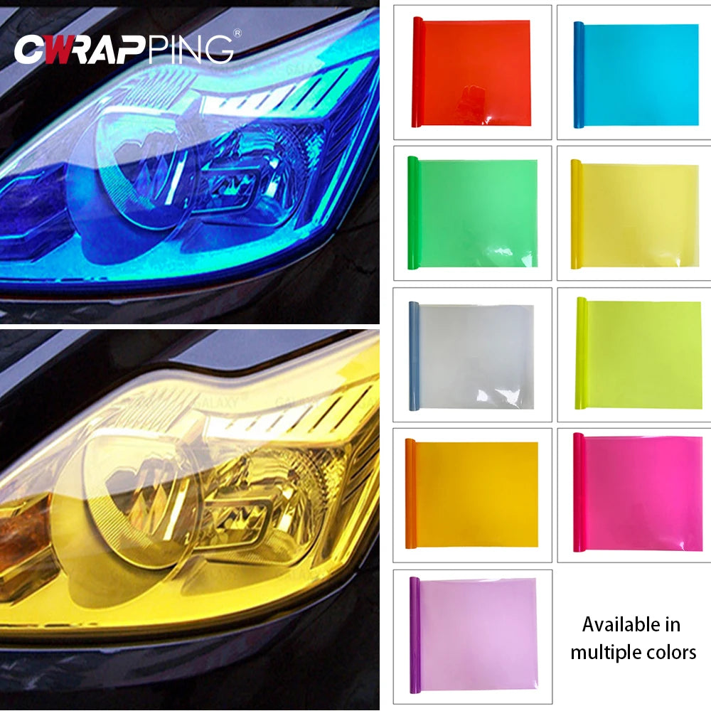 30X60cm Car Headlight Taillight Wrap Cover Smoke PVC Tint Film Foil Sticker Cover DIY Car Styling for Motorcycle Car Accessories