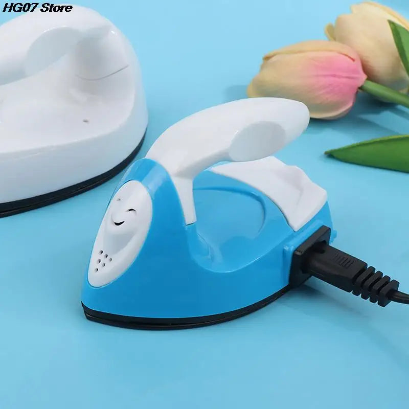 1Set Mini Craft Iron Electric Iron Portable Handy Heat Press Diy Small Iron For Ironing Clothes Laundry Appliances EU/US Plug